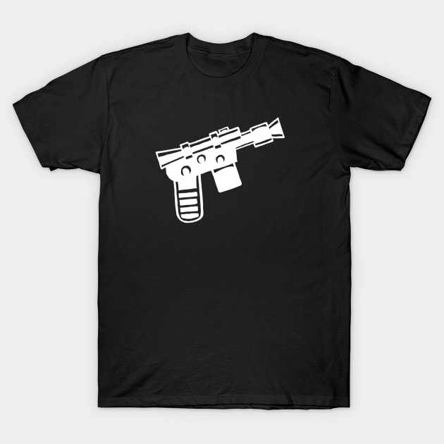 Blaster White T-Shirt by JoelCarroll